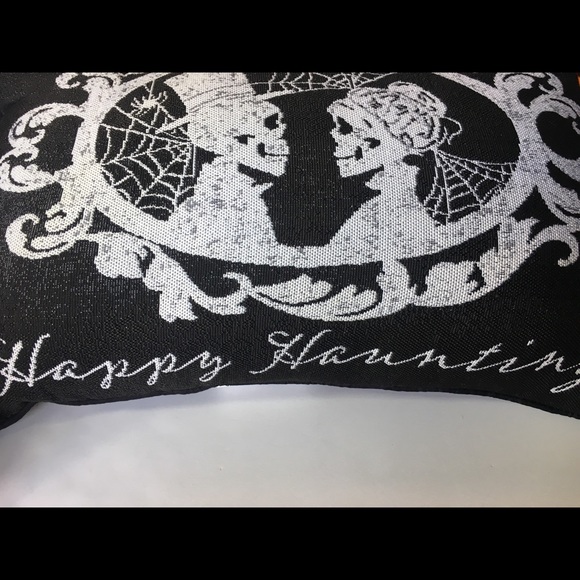 Halloween Victorian Skeleton Couple Throw Pillow - Picture 10 of 11